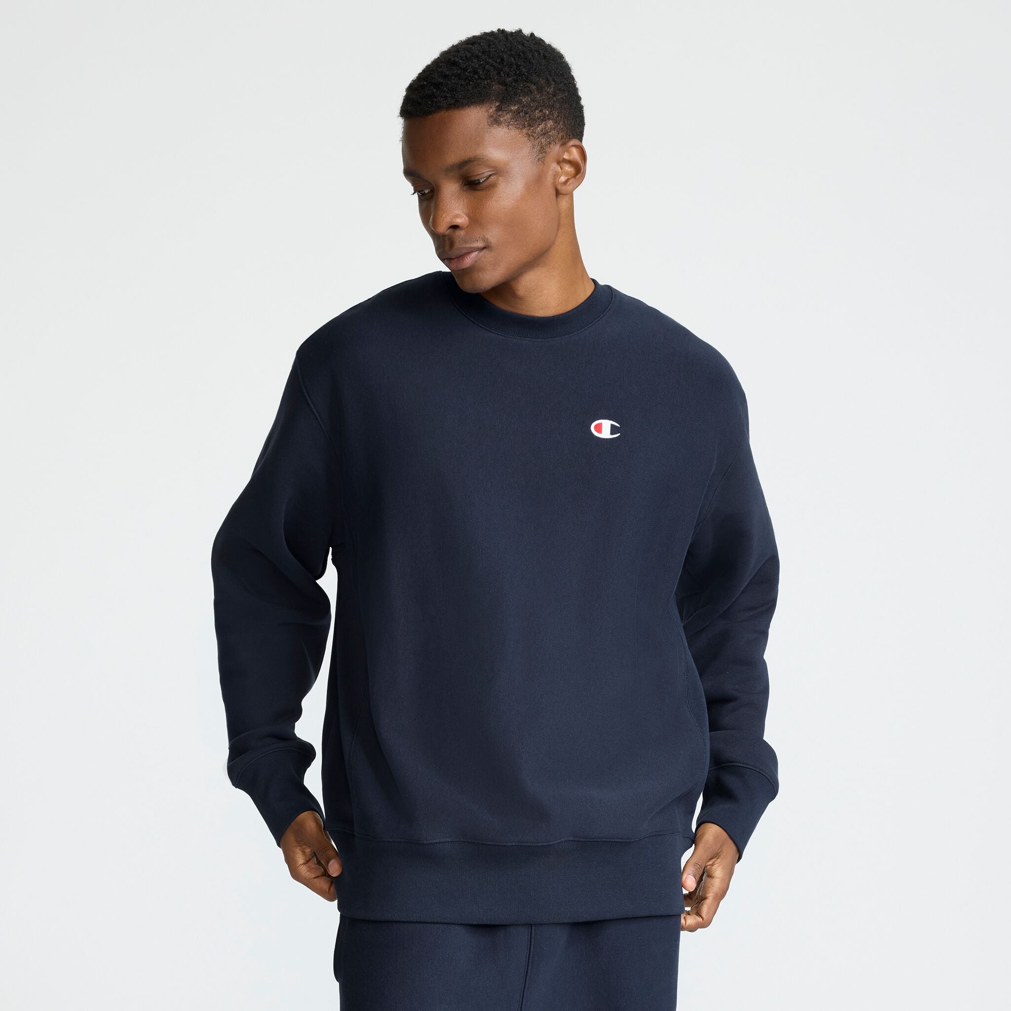Reverse Weave Crewneck Sweatshirt. C Logo