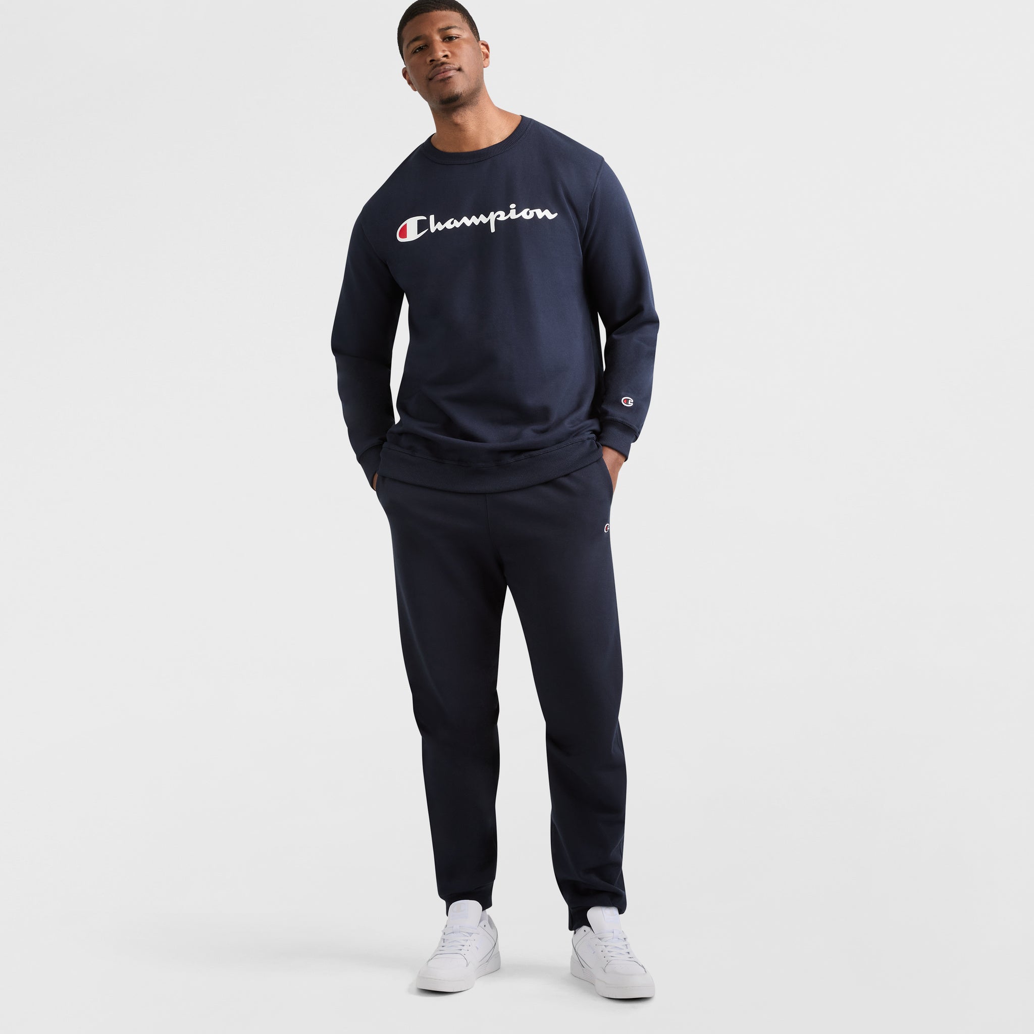 Powerblend Crewneck Sweatshirt. Script Logo - Big & Tall - Image 4