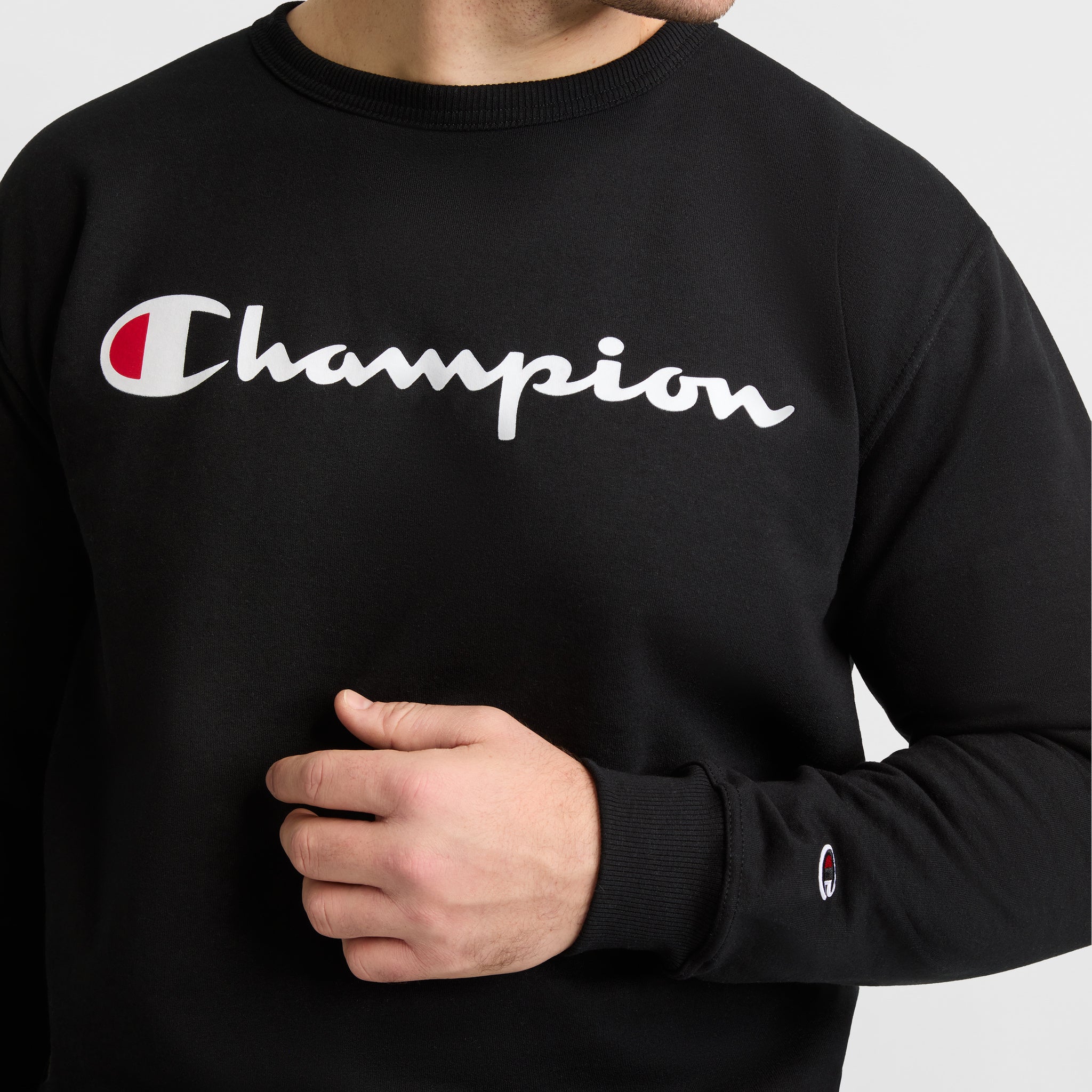 Powerblend Crewneck Sweatshirt. Script Logo - Big & Tall - Image 2