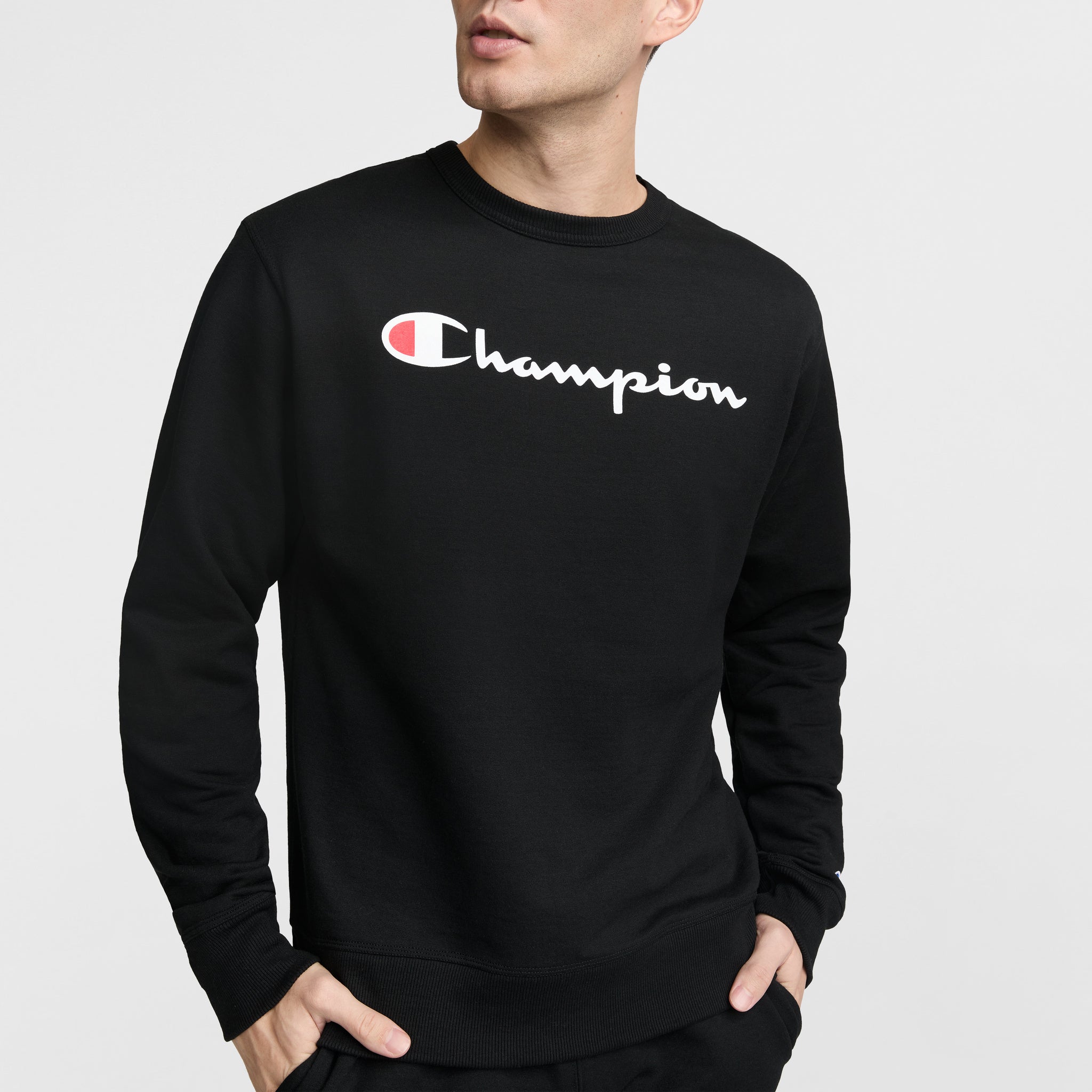 Powerblend Crewneck Sweatshirt. Classic Script Logo - Image 3
