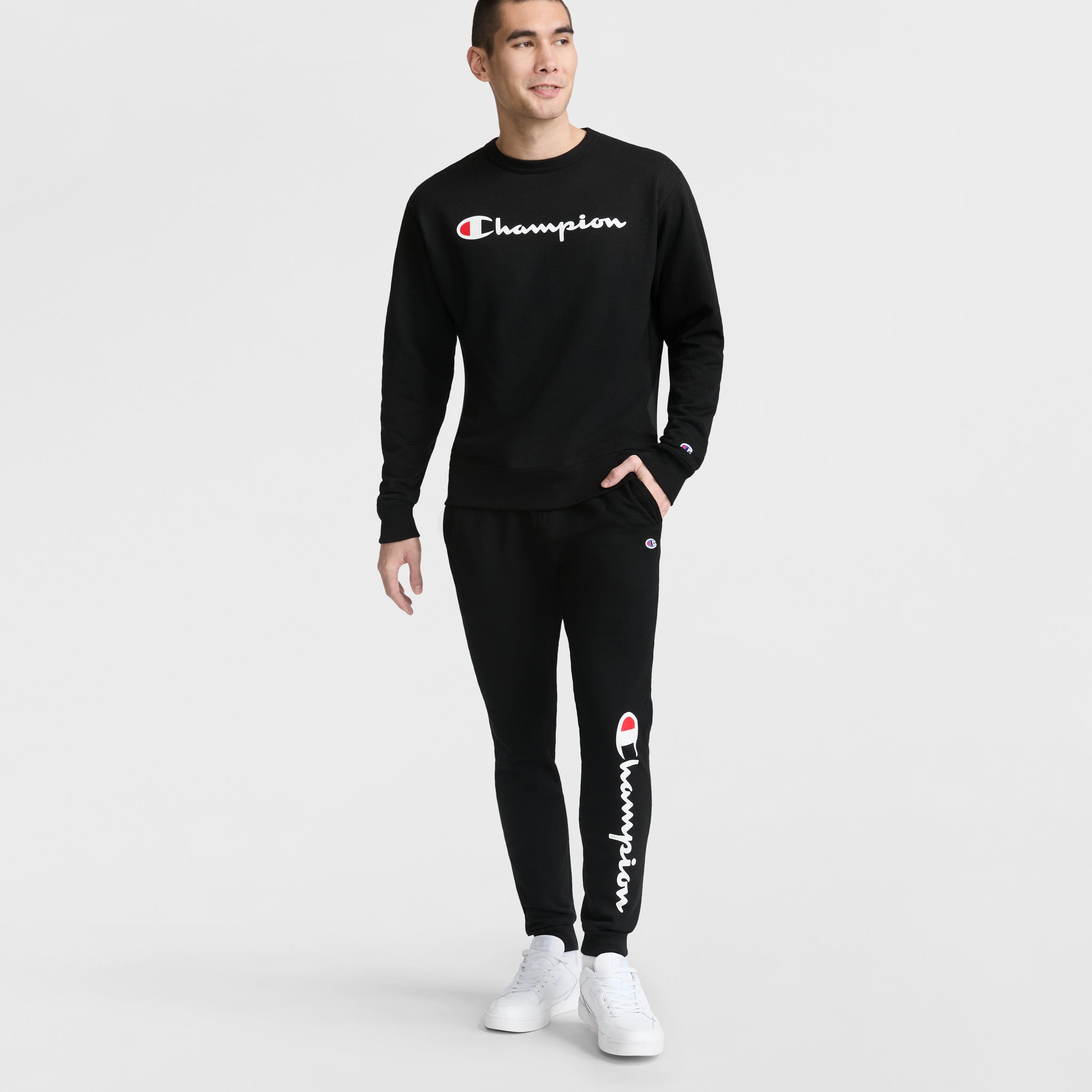 Powerblend Crewneck Sweatshirt. Classic Script Logo - Image 5