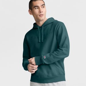 Powerblend Hoodie. Tonal Script Logo