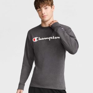 Classic Graphic Long-Sleeve T-Shirt. Script Logo