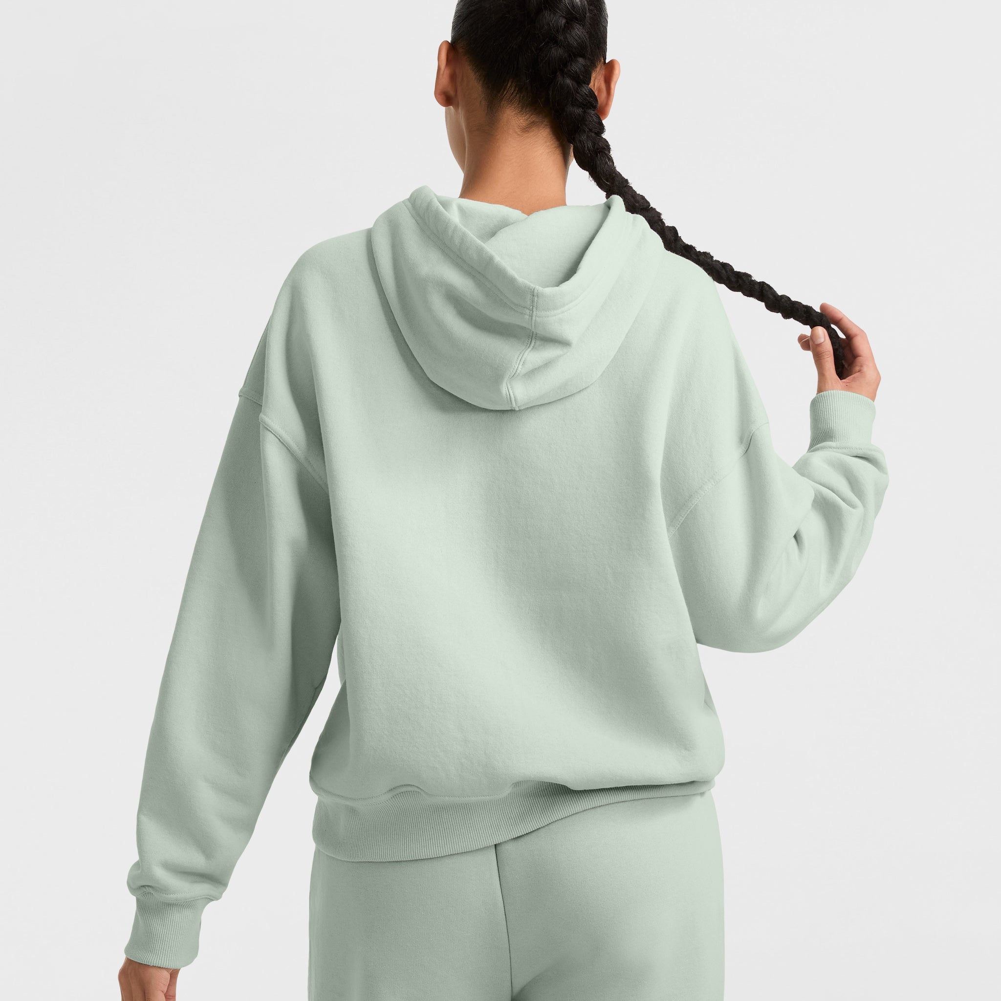 Powerblend Hoodie. Relaxed. Full Embroidered Script Logo - Image 2