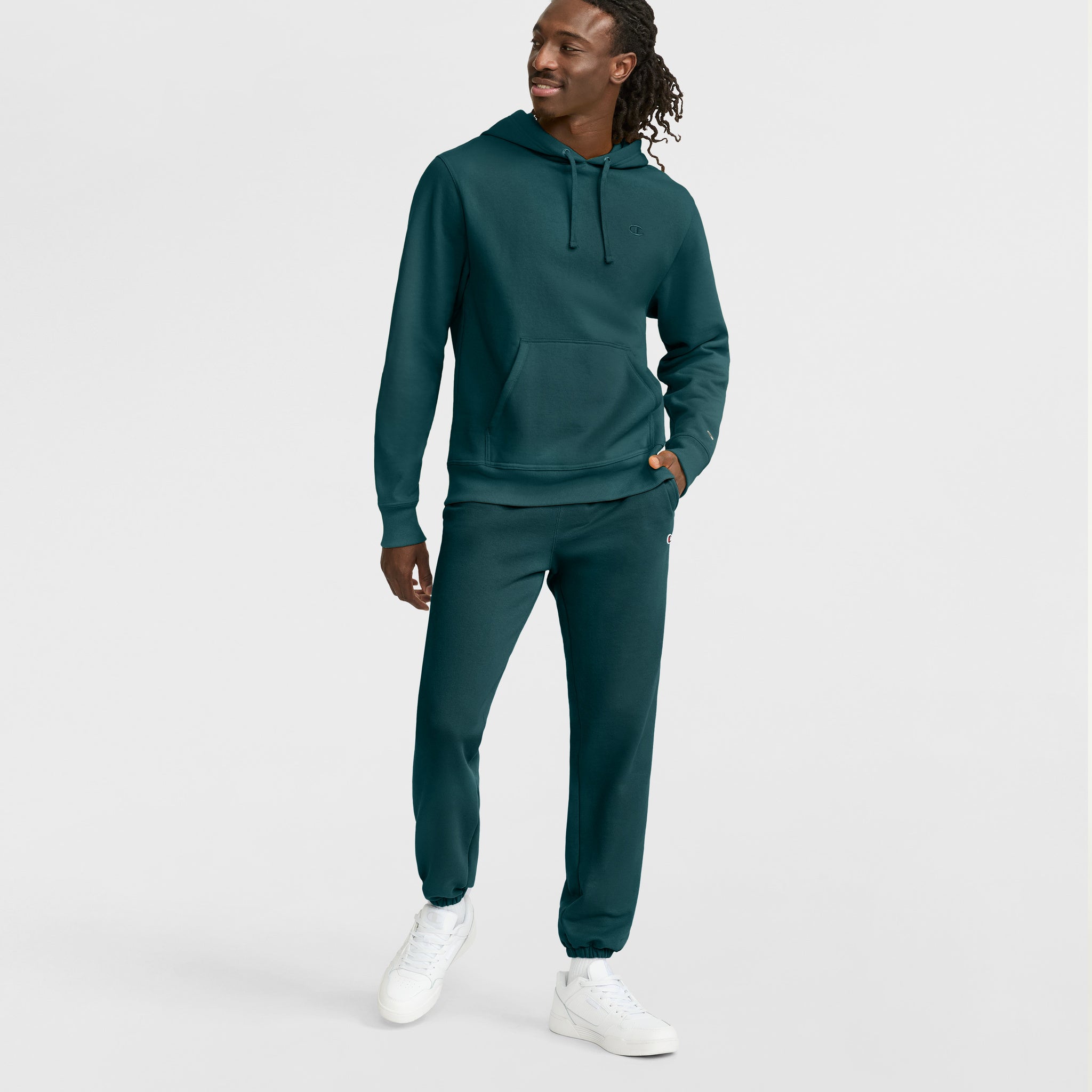 Powerblend Sweatpants. Relaxed Hem. C Logo - Image 4
