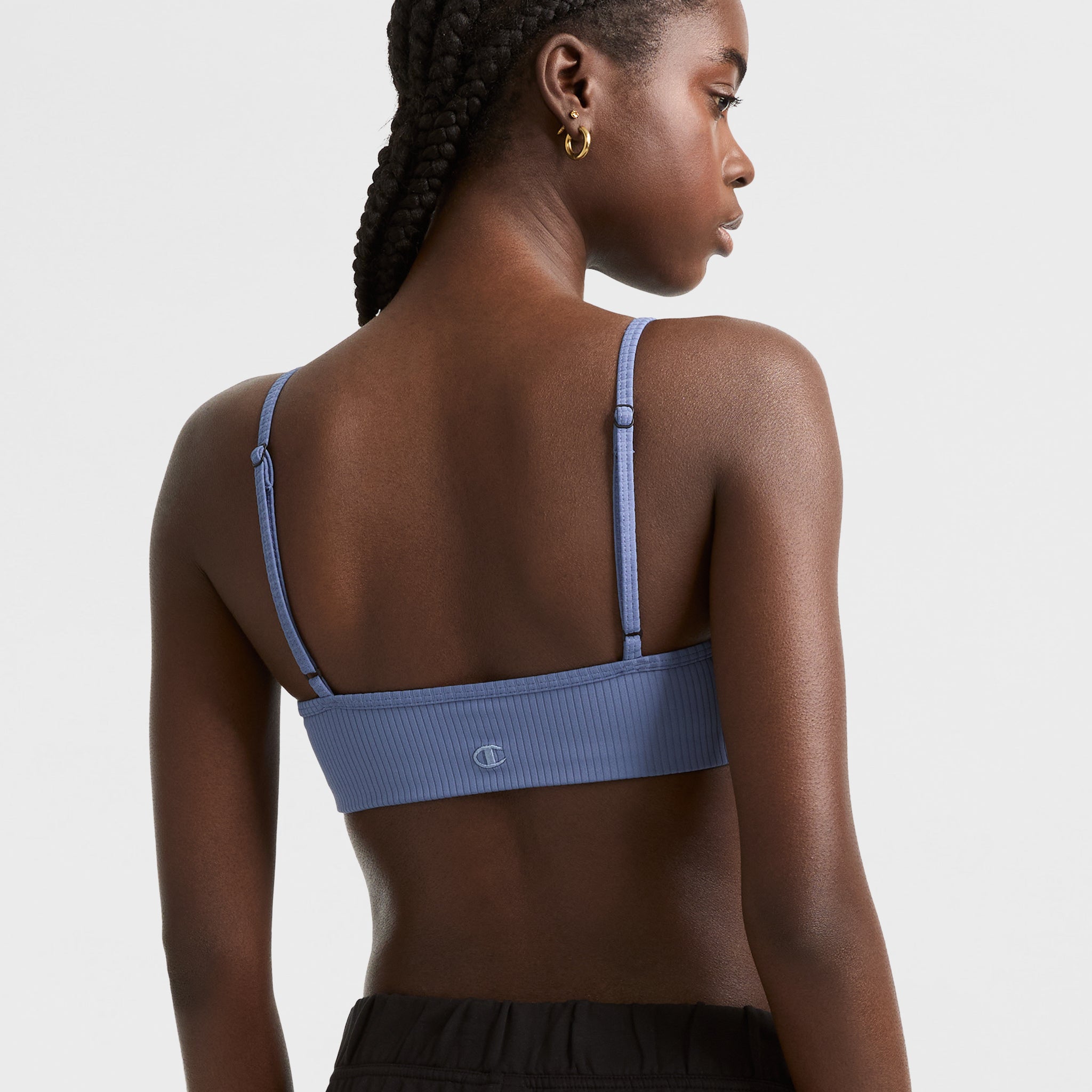 Soft Touch Ribbed Sports Bra. C Logo - Image 2